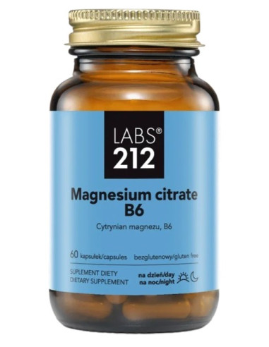 Magnesium Citrate B6 - Cytrynian Magnezu + Witamina B6 (60 Kaps.)