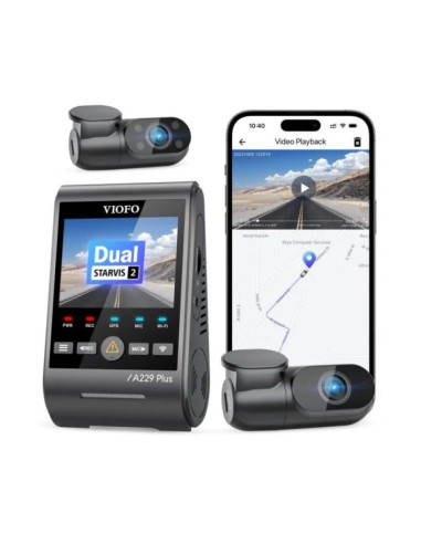 Wideorejestrator viofo a229 plus 3ch-g gps
