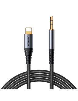 Kabel joyroom audio transfer series sy-a06 mini jack 3,5 mm / lightning 1,2m - czarny