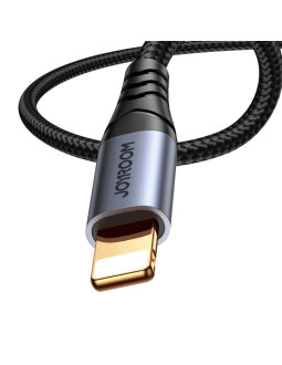 Kabel joyroom audio transfer series sy-a06 mini jack 3,5 mm / lightning 1,2m - czarny 2