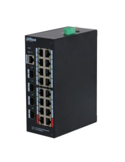 Dahua technology hs4420-16gt-190 przełącznik sieciowy zarządzany l2 gigabit ethernet (10/100/1000) obsługa poe desktop czarny 2