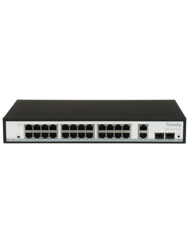 Switch poe tc-p3s028 spec:g/2422/at/280 24-portowy sfp tiandy