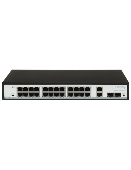 Switch poe tc-p3s028 spec:g/2422/at/280 24-portowy sfp tiandy