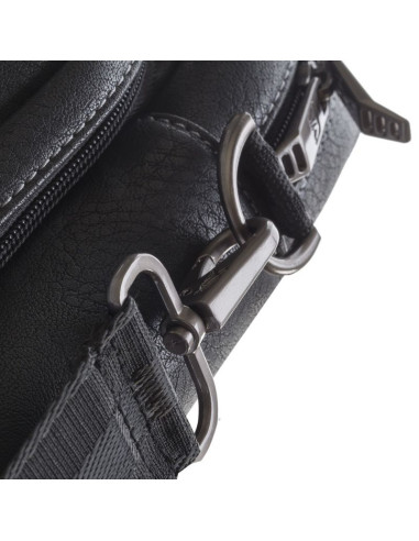 Rivacase torba na laptop 16" orly, czarna, materiał wodoodporny, kieszenie na tablet 10,1", smartfon, dokumenty i akcesoria