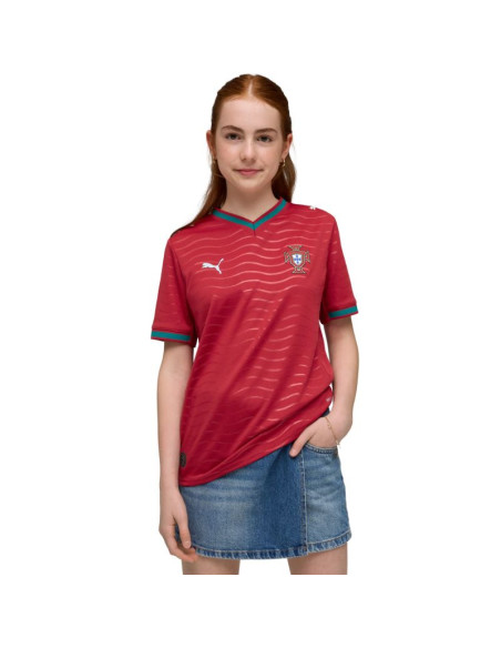Koszulka dla dzieci puma fpf portugal home jersey replica club czerwona 783281 01