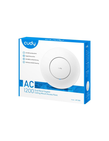 Access point cudy ap1300 ac1200 dual band wi-fi 1xgigabit mesh