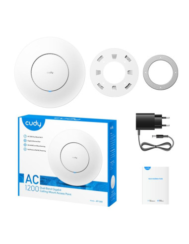 Access point cudy ap1300 ac1200 dual band wi-fi 1xgigabit mesh