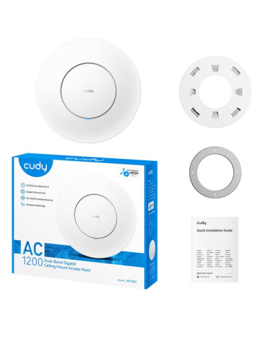 Access point cudy ap1300 ac1200 dual band wi-fi 1xgigabit mesh