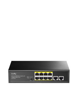 Switch cudy fs1010pg 8-port 10/100m poe+ 120w 2xgbe uplink