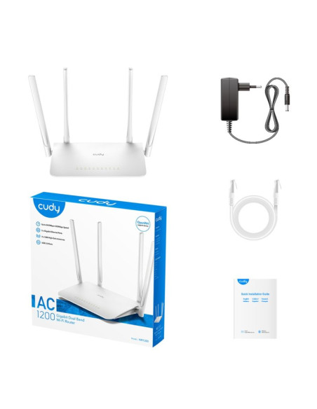 Router cudy wr1300 lan gigabit ac1200 dual band wifi mesh