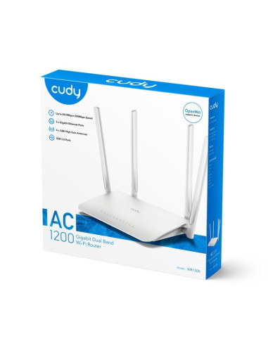 Router cudy wr1300 lan gigabit ac1200 dual band wifi mesh