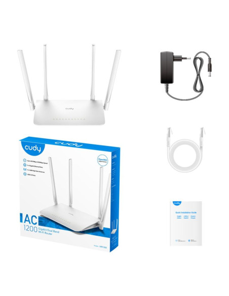 Router cudy wr1300 lan gigabit ac1200 dual band wifi mesh