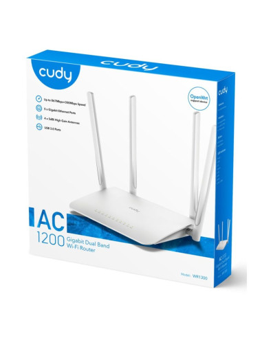 Router cudy wr1300 lan gigabit ac1200 dual band wifi mesh