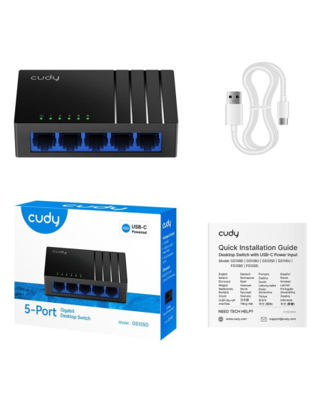Switch cudy gs105d 5-port 10/100/1000