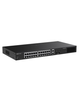 Ruijie networks rg-es228gs-lp przełącznik sieciowy zarządzany l2 gigabit ethernet (10/100/1000) obsługa poe desktop czarny