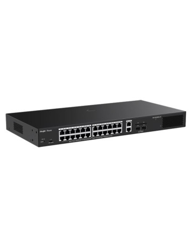 Ruijie networks rg-es228gs-lp przełącznik sieciowy zarządzany l2 gigabit ethernet (10/100/1000) obsługa poe desktop czarny