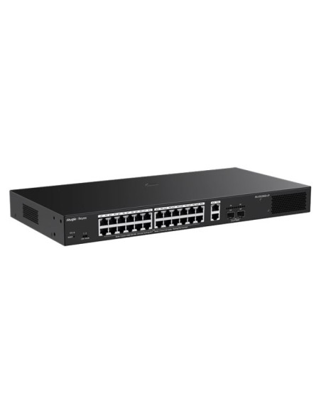 Ruijie networks rg-es228gs-lp przełącznik sieciowy zarządzany l2 gigabit ethernet (10/100/1000) obsługa poe desktop czarny