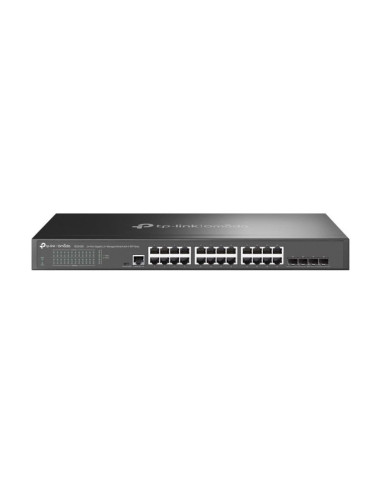 Switch tp-link zarządzalny l2 jetstream, sg3428, 24 porty 10/100/1000 mb/s, 4 sloty sfp