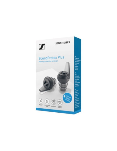 Sennheiser soundprotex plus - ochronne wkładki do uszu wyposażone w 5 rodzajów filtrów akustycznych