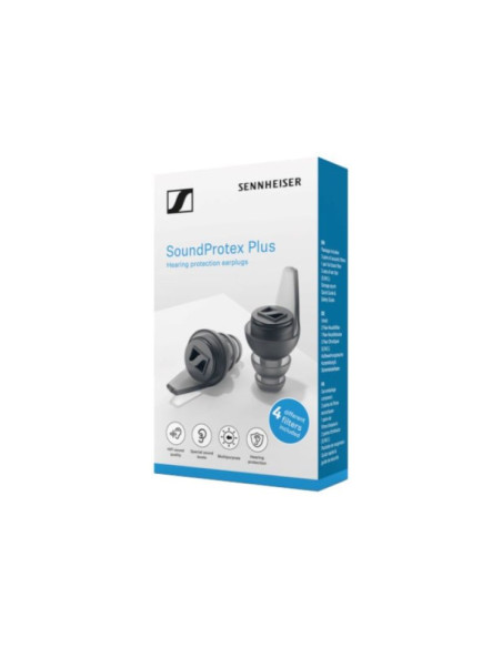 Sennheiser soundprotex plus - ochronne wkładki do uszu wyposażone w 5 rodzajów filtrów akustycznych