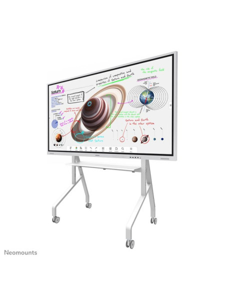 Neomounts fl50-525wh1 stojak do multimediów biały płaski panel wózek multimedialny