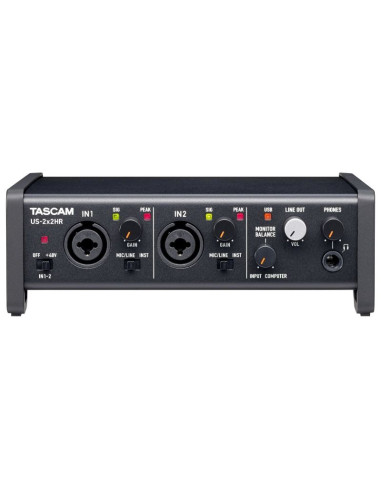 Tascam us-2x2hr - interfejs usb audio/midi wysokiej rozdzielczości (2 wejścia, 2 wyjścia)