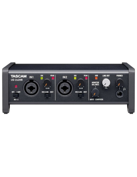 Tascam us-2x2hr - interfejs usb audio/midi wysokiej rozdzielczości (2 wejścia, 2 wyjścia)