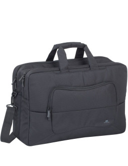 Rivacase torba na laptop 17,3" tegel, czarna, materiał wodoodporny, kieszenie na tablet 10,1", smartfon, dokumenty, akcesoria