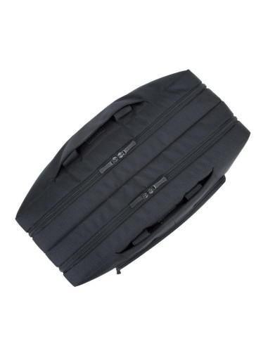 Rivacase torba na laptop 17,3" tegel, czarna, materiał wodoodporny, kieszenie na tablet 10,1", smartfon, dokumenty, akcesoria