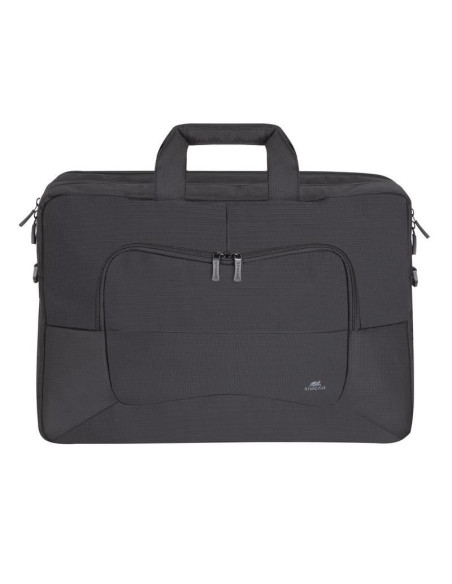 Rivacase torba na laptop 17,3" tegel, czarna, materiał wodoodporny, kieszenie na tablet 10,1", smartfon, dokumenty, akcesoria