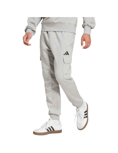 Spodnie męskie adidas essentials feelcozy cargo jasnoszare je3823