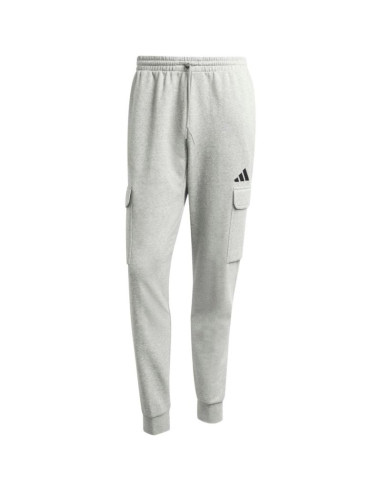 Spodnie męskie adidas essentials feelcozy cargo jasnoszare je3823