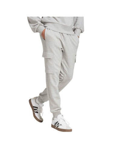 Spodnie męskie adidas essentials feelcozy cargo jasnoszare je3823