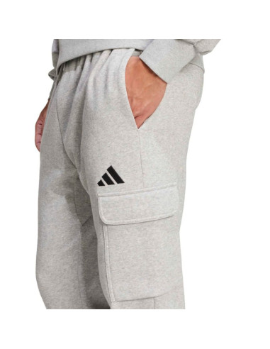 Spodnie męskie adidas essentials feelcozy cargo jasnoszare je3823