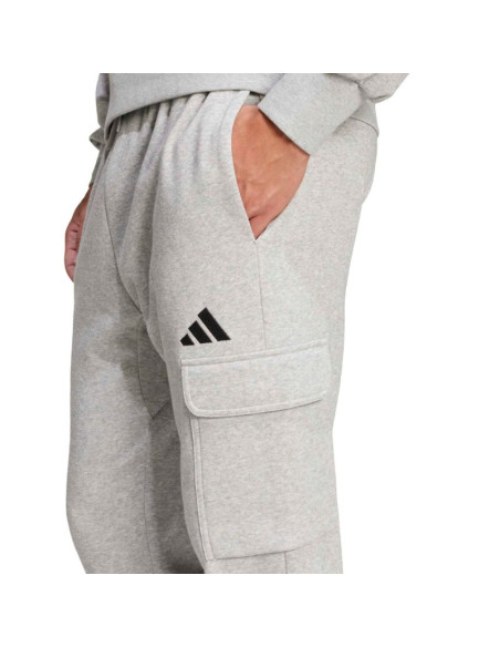 Spodnie męskie adidas essentials feelcozy cargo jasnoszare je3823