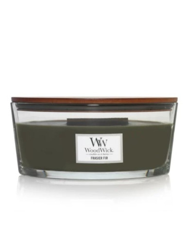 Woodwick frasier fir świeca elipsa szary 1 szt.