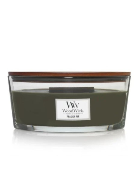 Woodwick frasier fir świeca elipsa szary 1 szt.