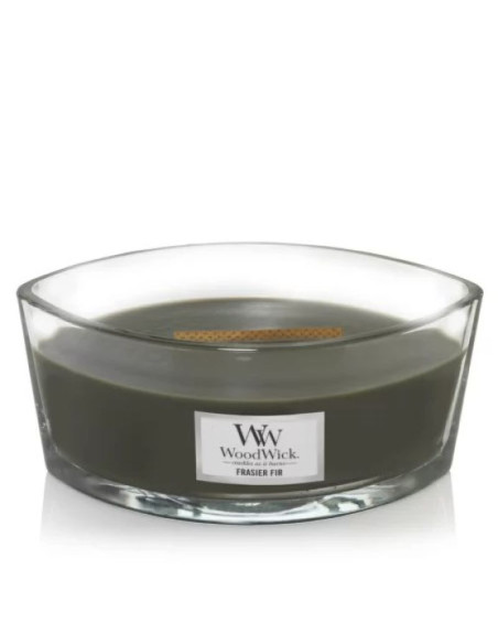 Woodwick frasier fir świeca elipsa szary 1 szt.