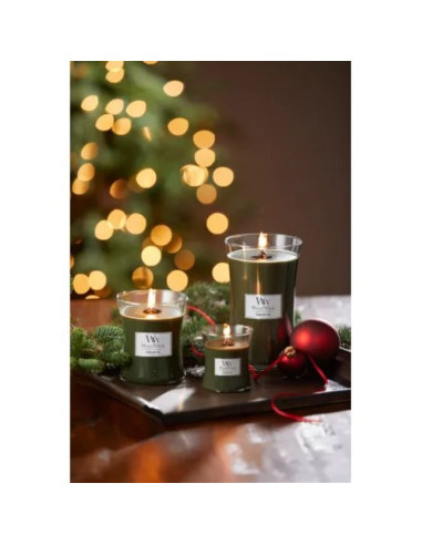 Woodwick frasier fir świeca elipsa szary 1 szt.