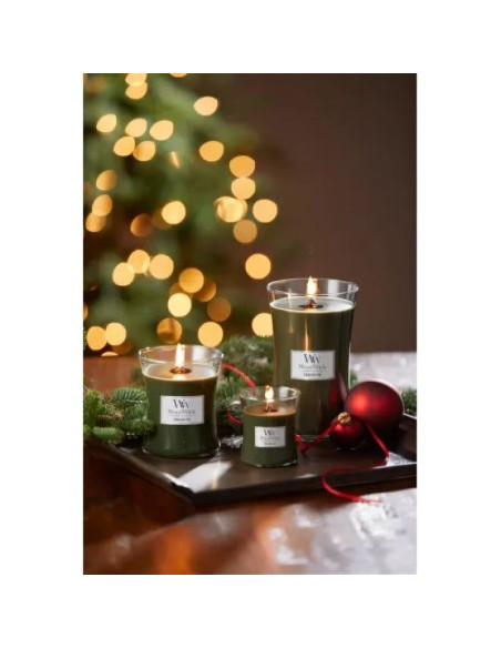 Woodwick frasier fir świeca elipsa szary 1 szt.