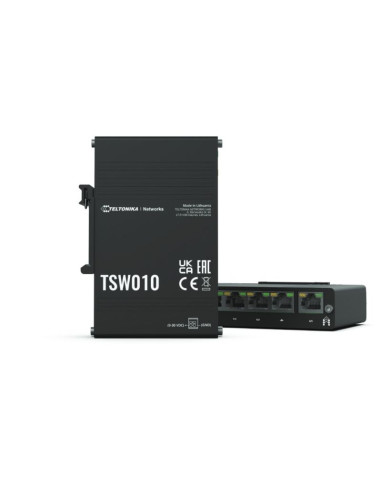 Switch teltonika tsw010 5x rj45 100mb/s poe black