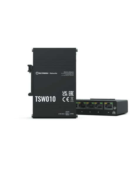 Switch teltonika tsw010 5x rj45 100mb/s poe black