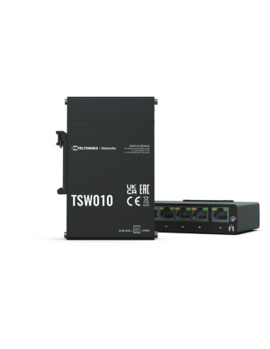 Switch teltonika tsw010 5x rj45 100mb/s poe black