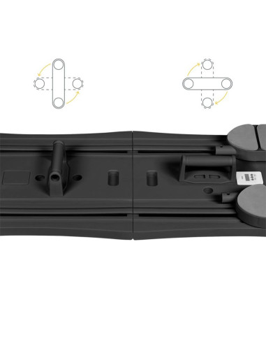 Rebel active domowy zestaw do pilates, wielofunkcyjny przyrząd do ćwiczeń fitness 9 w 1, kolor czarny rba-3069-bk