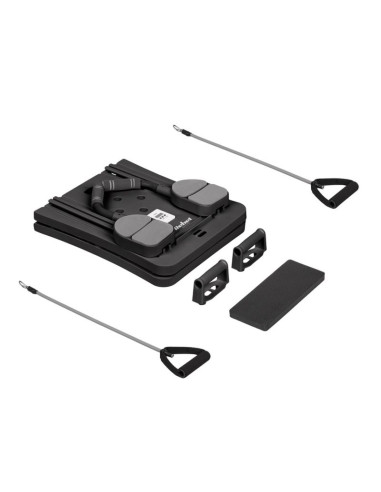 Rebel active domowy zestaw do pilates, wielofunkcyjny przyrząd do ćwiczeń fitness 9 w 1, kolor czarny rba-3069-bk