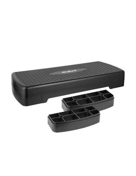 Rebel active step do aerobiku i ćwiczeń fitness, 2 stopnie, 68cm, czarny rba-3228-bk