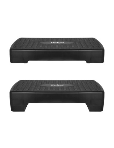 Rebel active step do aerobiku i ćwiczeń fitness, 2 stopnie, 68cm, czarny rba-3228-bk