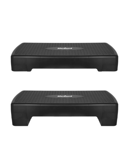 Rebel active step do aerobiku i ćwiczeń fitness, 2 stopnie, 68cm, czarny rba-3228-bk