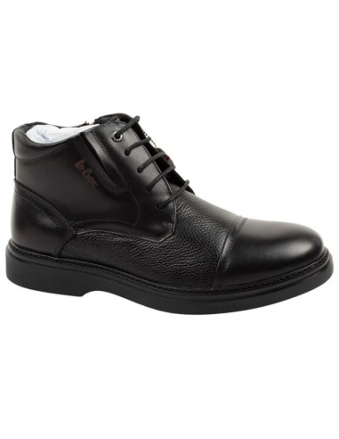 Lee cooper buty męskie eleganckie skórzane czarne trzewiki ocieplane