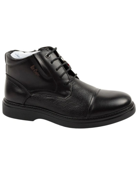 Lee cooper buty męskie eleganckie skórzane czarne trzewiki ocieplane